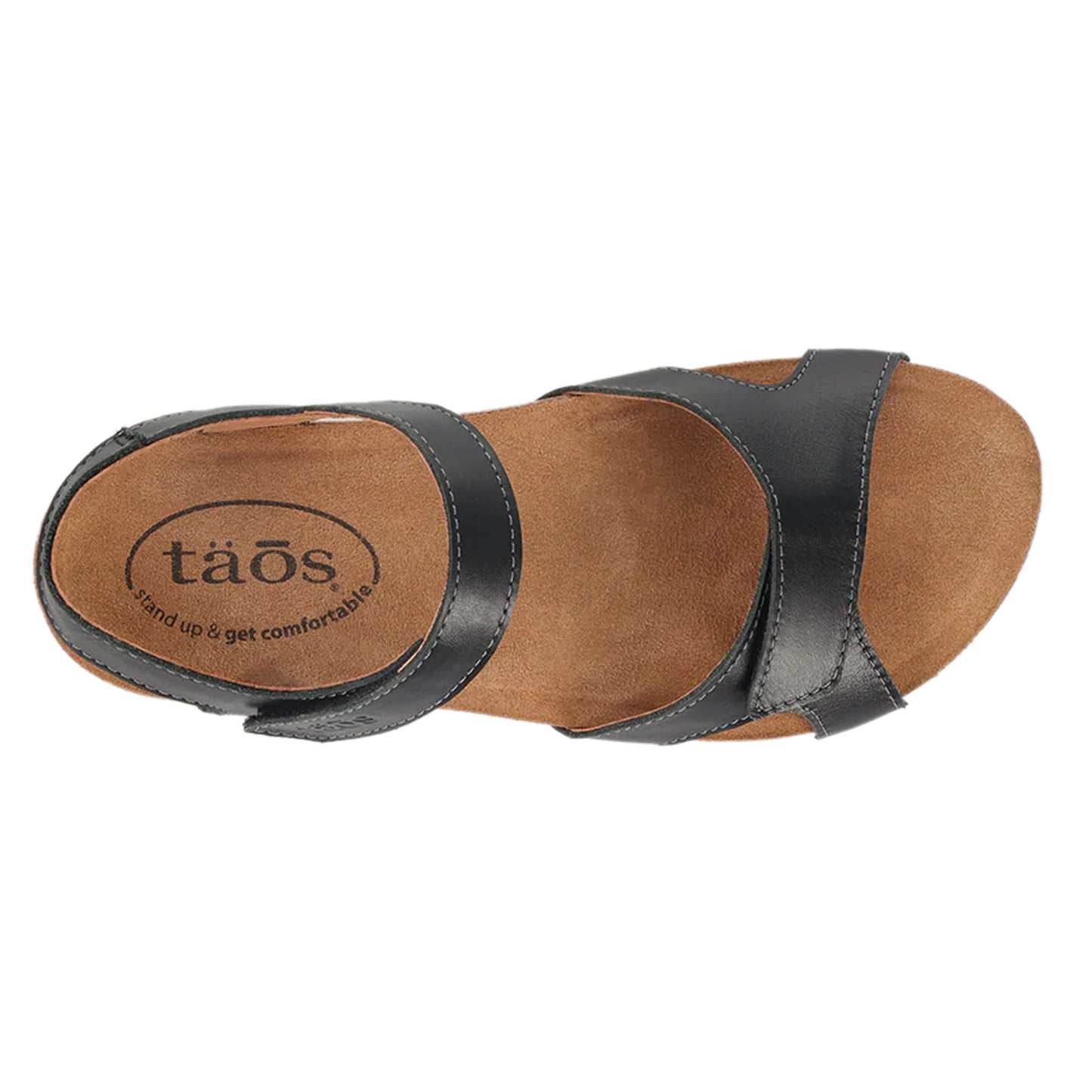 Peltz Shoes Women's Taos Locke Sandal Black LOK-4709-BLK