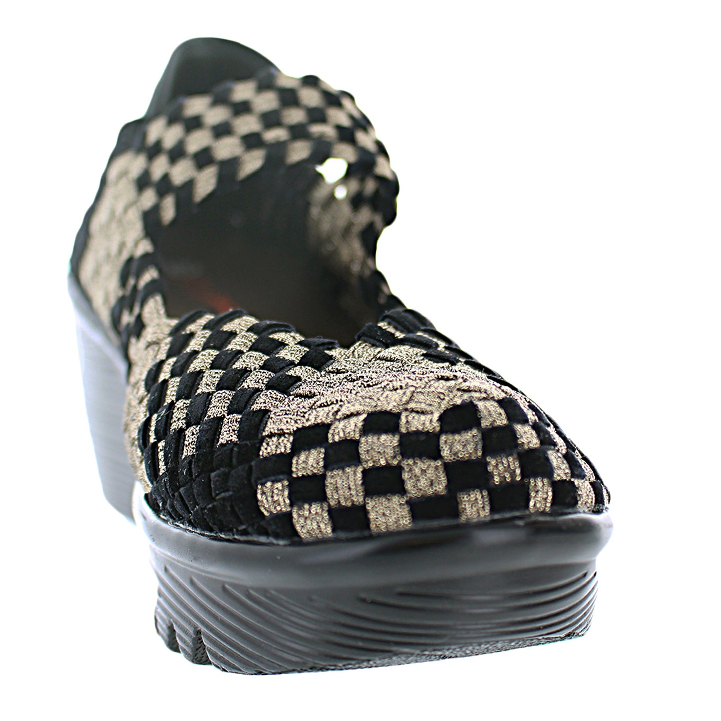 Peltz Shoes Women's Bernie Mev Lulia Slip-On BRONZE BLACK LULIA BBV