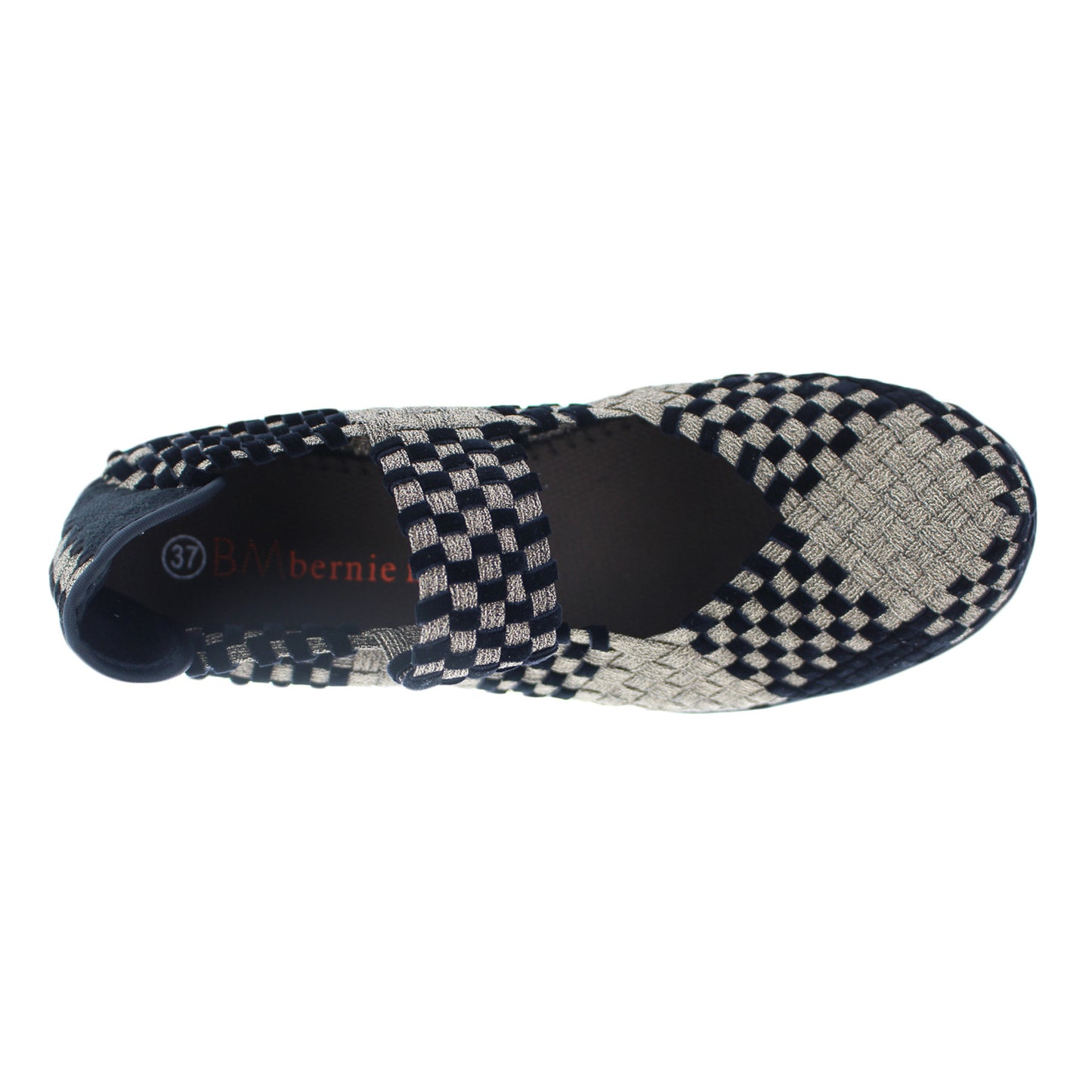 Peltz Shoes Women's Bernie Mev Lulia Slip-On BRONZE BLACK LULIA BBV