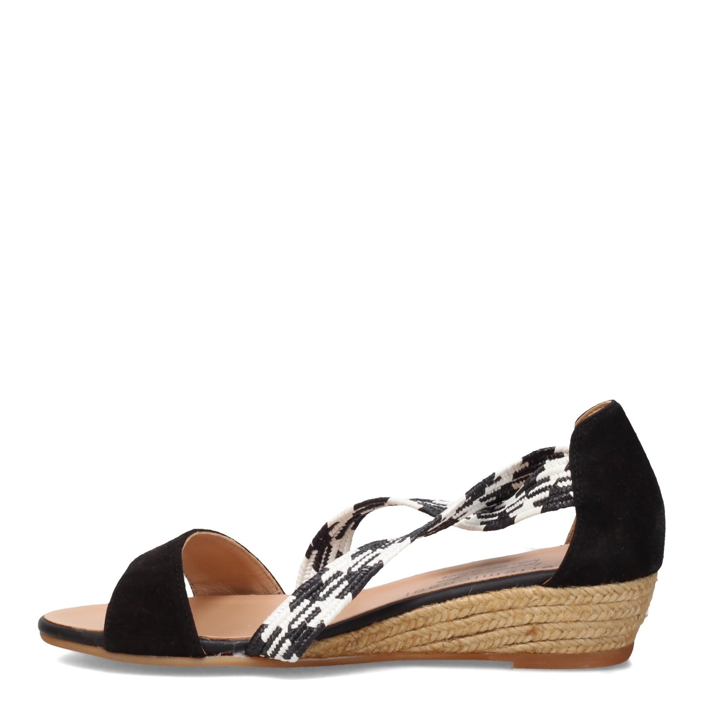 Peltz Shoes Women's Eric Michael Lyanne Sandal BLACK MIX LYANNE-BLACK CO