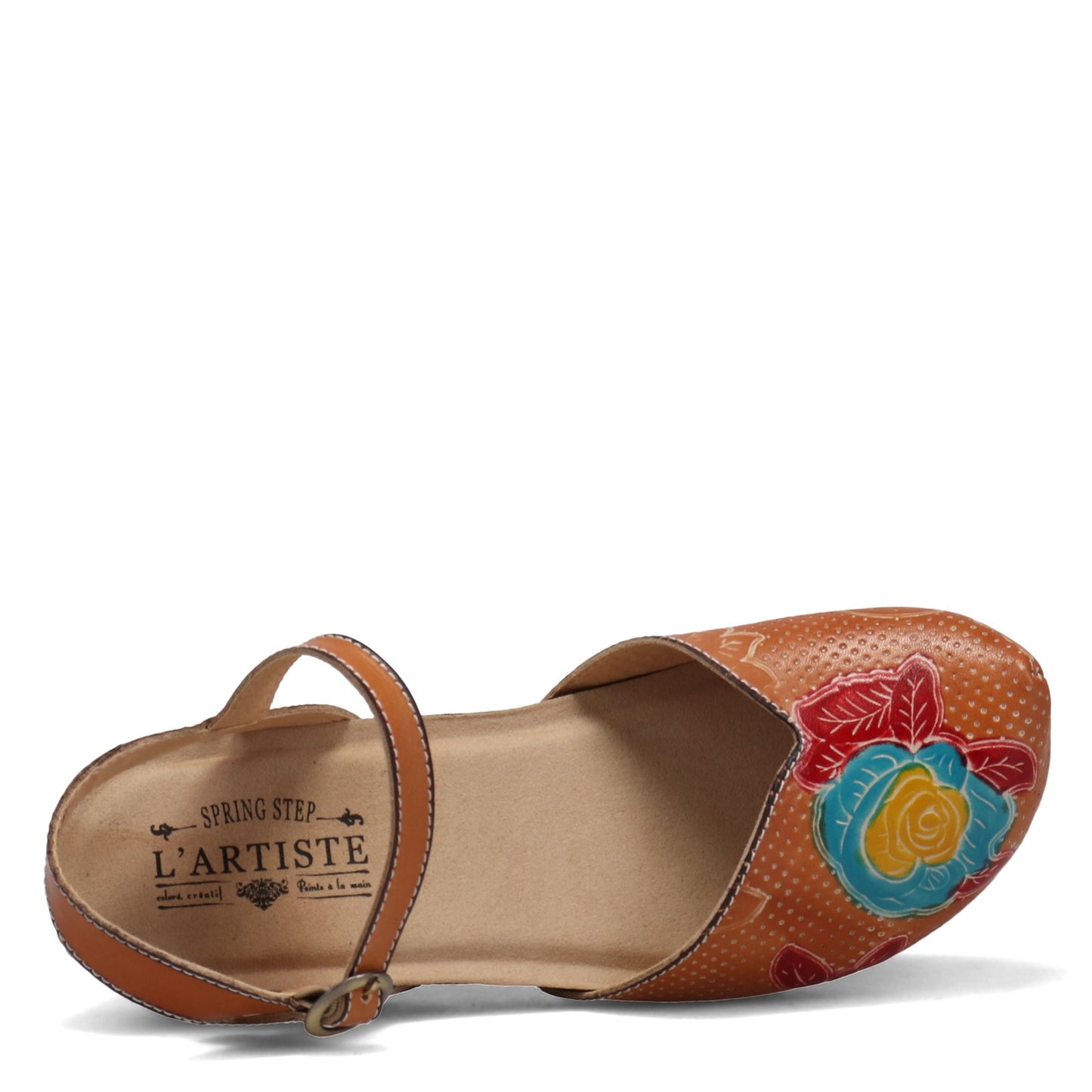 Peltz Shoes Women's L'Artiste by Spring Step Lizzie-Rose Sandal Camel LIZZIE-ROSE-CAM
