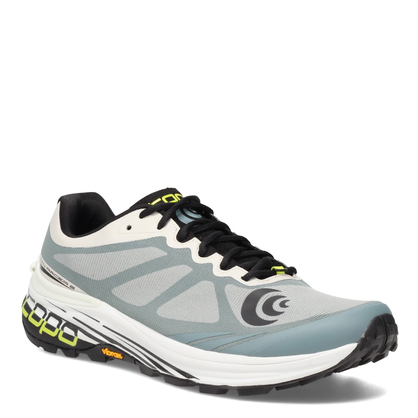 Peltz Shoes Men's Topo MTN Racer 2 Trail Running Shoe BONE BLACK M047-BB