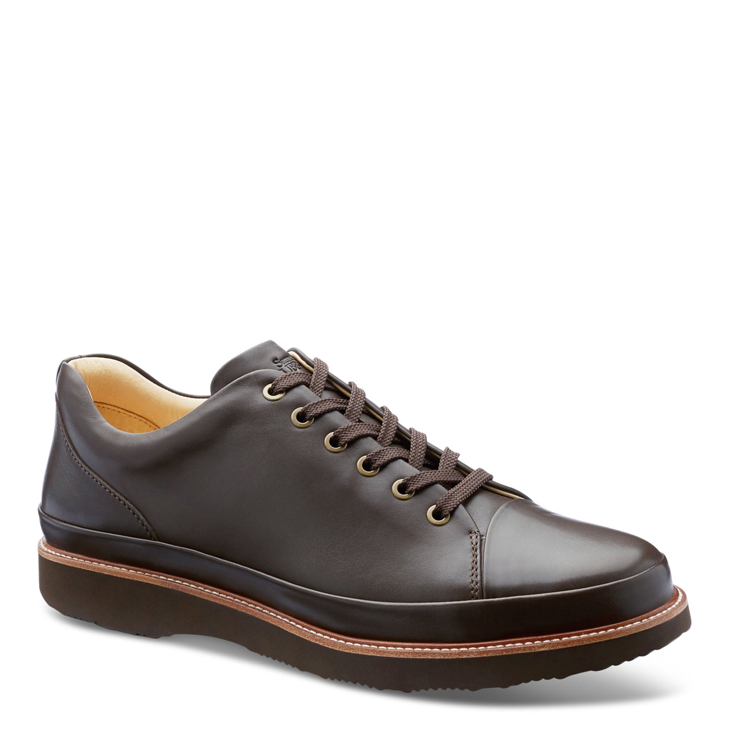 Peltz Shoes Men's Samuel Hubbard Hubbard DressFast Oxford DARK BROWN M1310-061