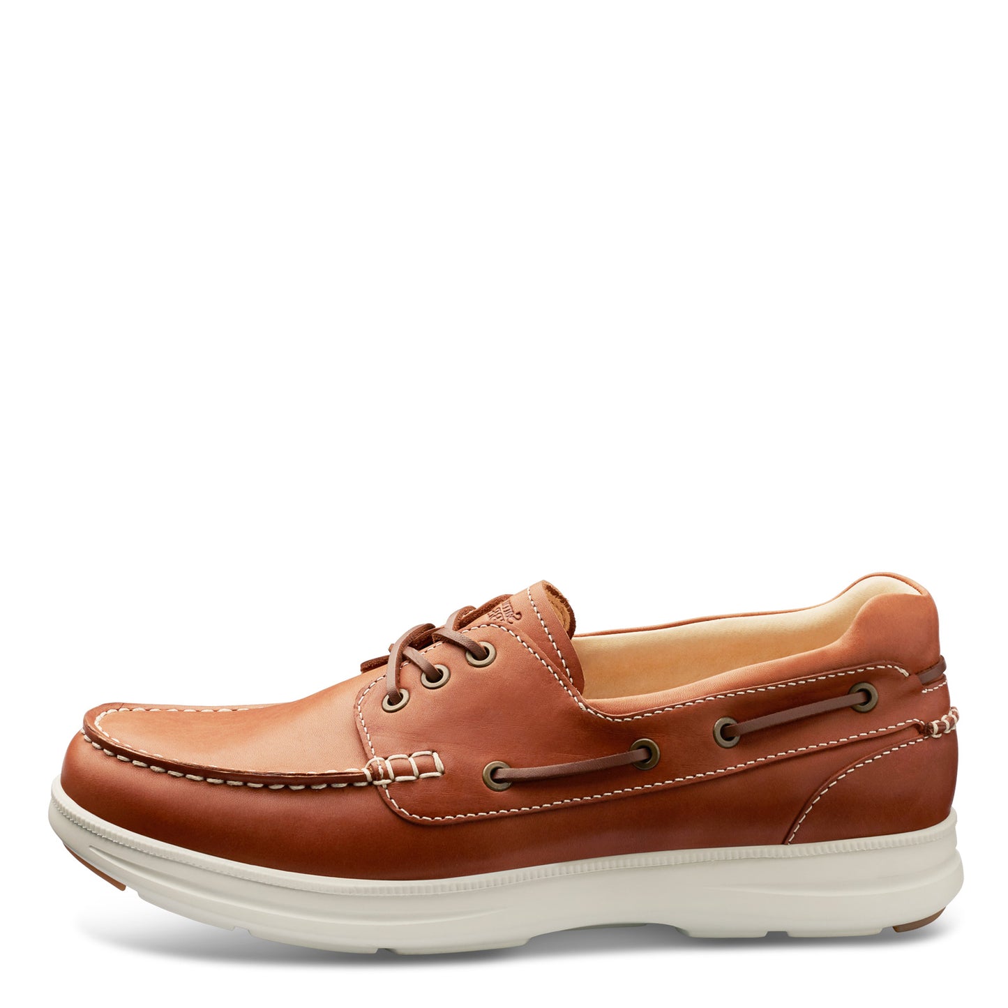 Peltz Shoes Men's Samuel Hubbard New Endeavor Boat Shoe TAN M1500-105