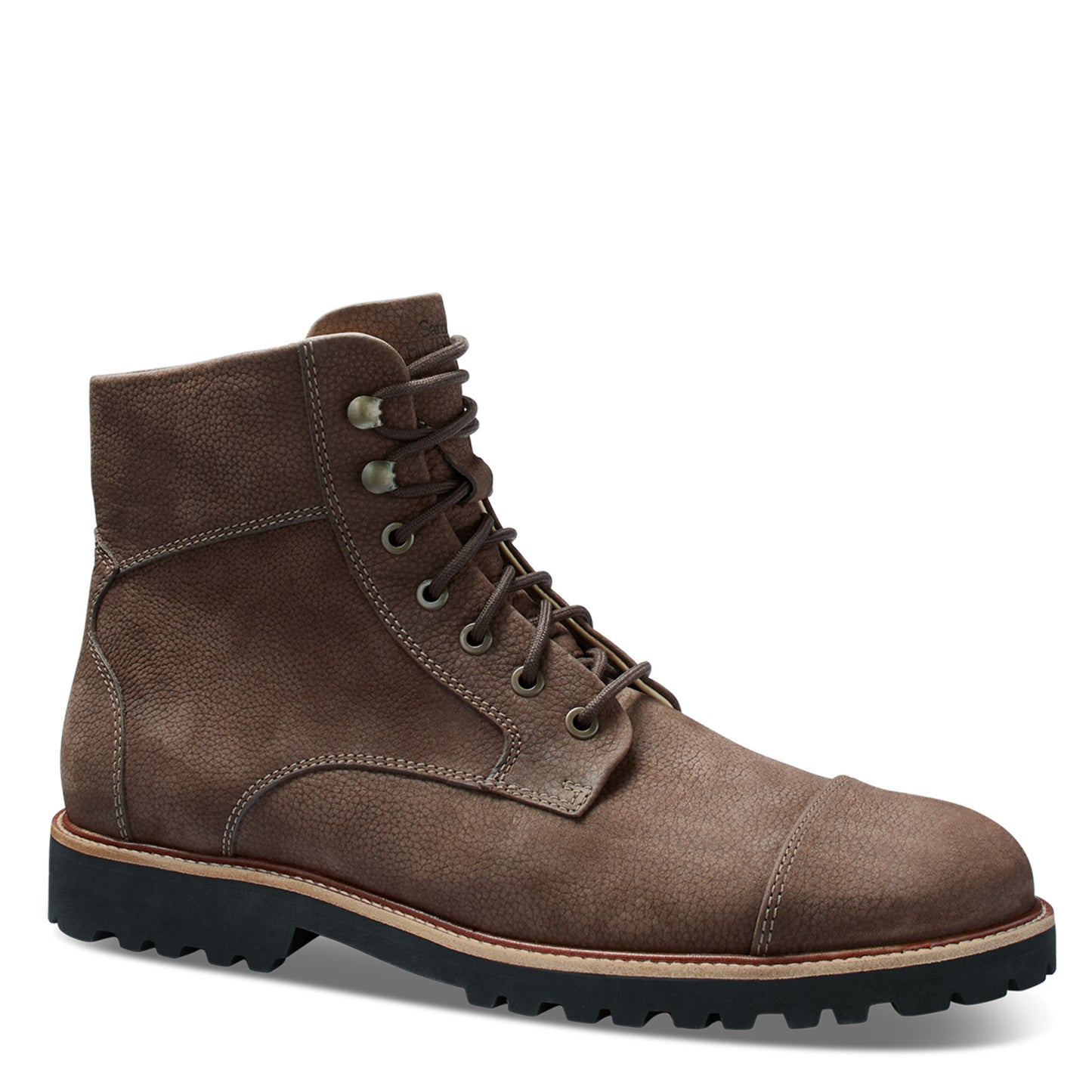 Peltz Shoes Men's Samuel Hubbard Uptown Maverick Boot Pebble Brown Nubuck M2176-031