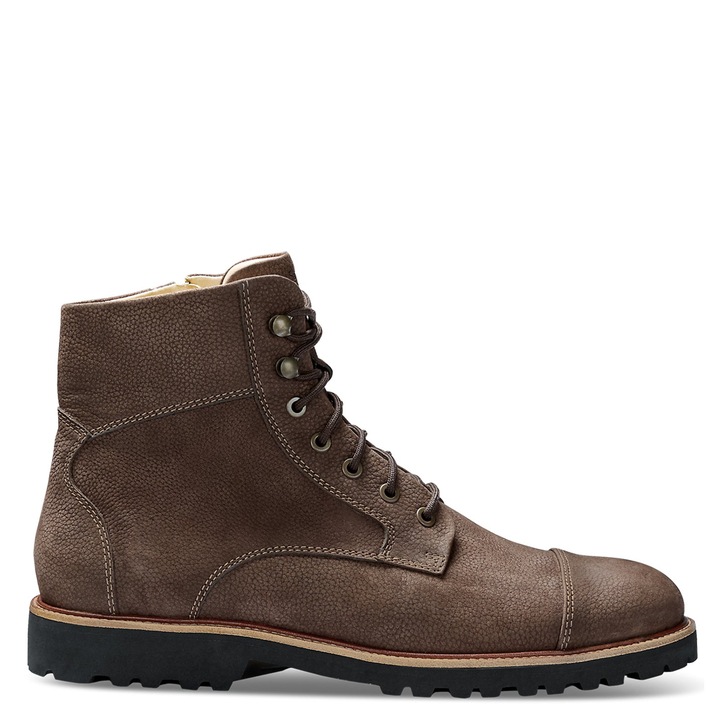 Peltz Shoes Men's Samuel Hubbard Uptown Maverick Boot Pebble Brown Nubuck M2176-031