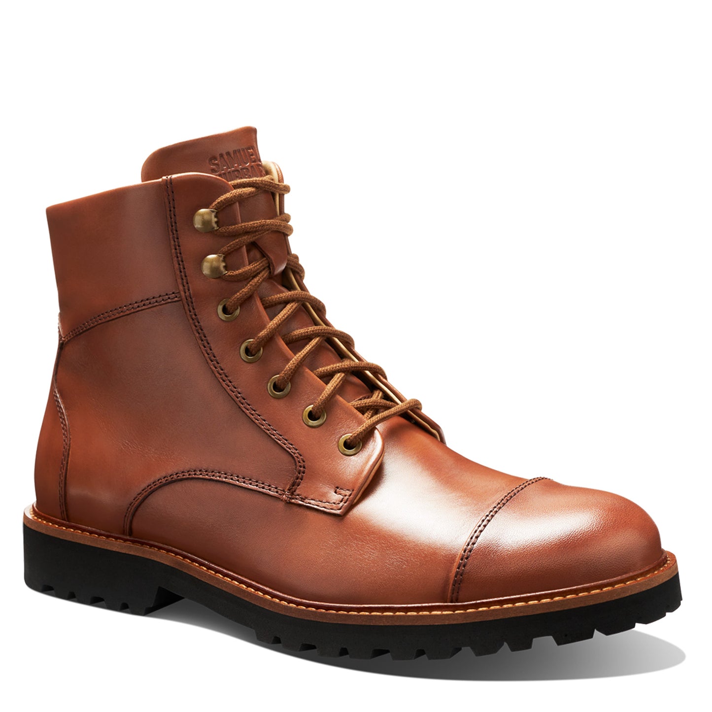 Peltz Shoes Men's Samuel Hubbard Uptown Maverick Boot Whiskey Tan M2176-065