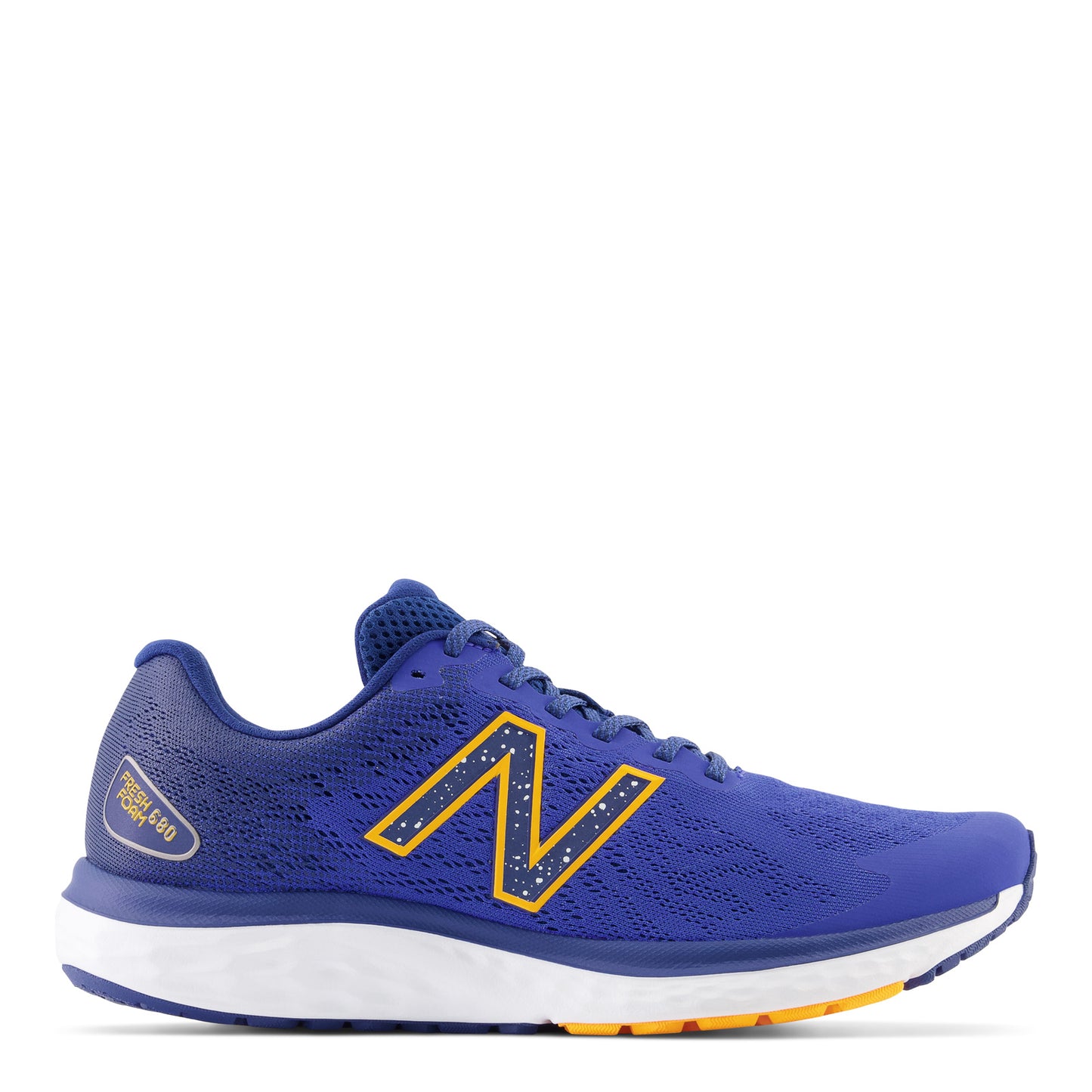 Peltz Shoes Men's New Balance 680v7 Running Shoe Marine Blue / Night Sky M680BN7