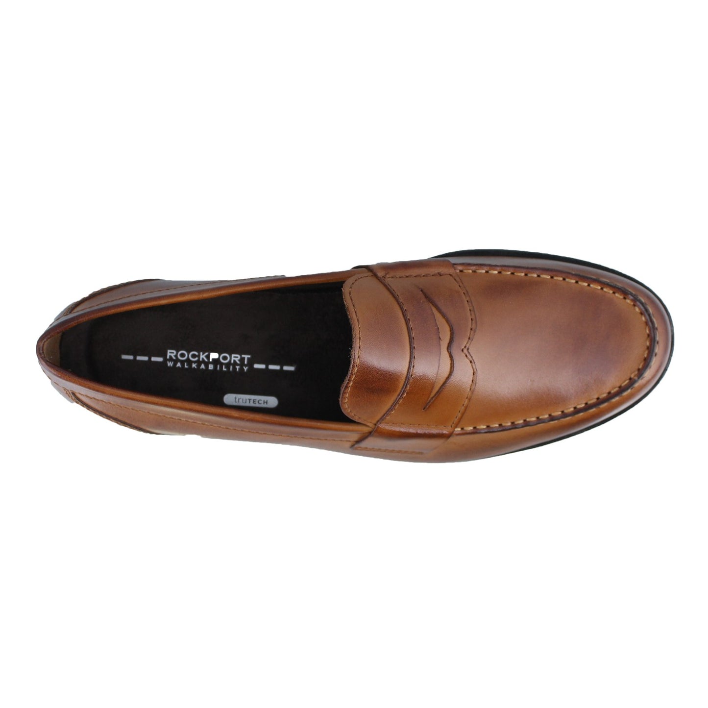 Peltz Shoes Men's Rockport Classic Penny Loafer COGNAC M76445