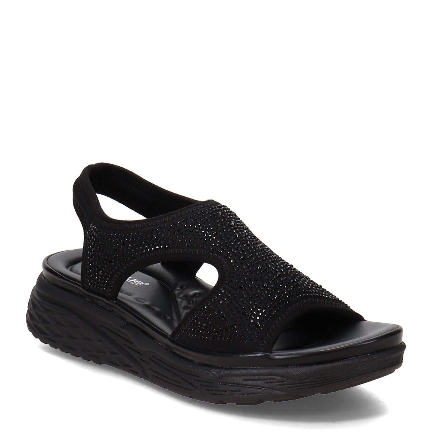 Peltz Shoes Women's Flexus Mallo Sandal Black MALLO-BB