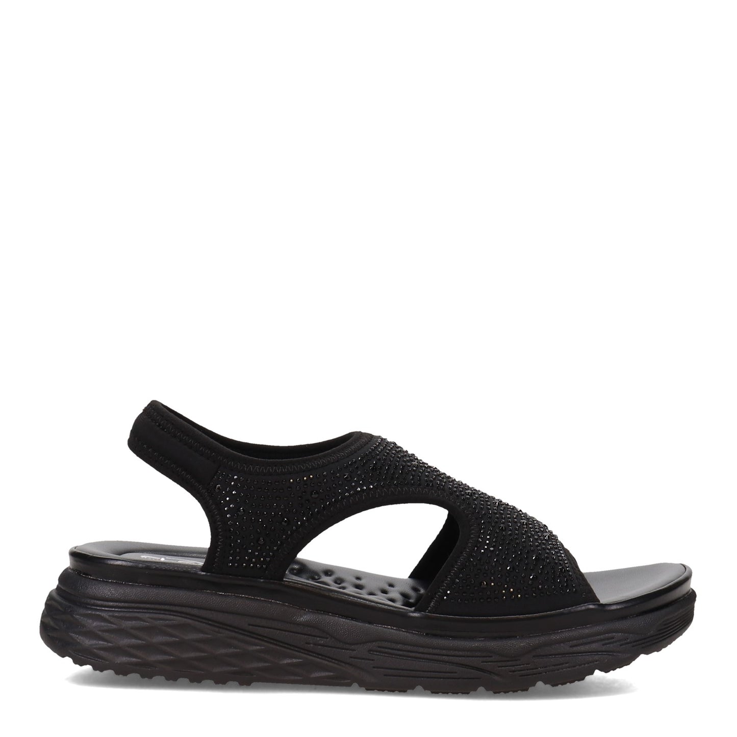 Peltz Shoes Women's Flexus Mallo Sandal Black MALLO-BB