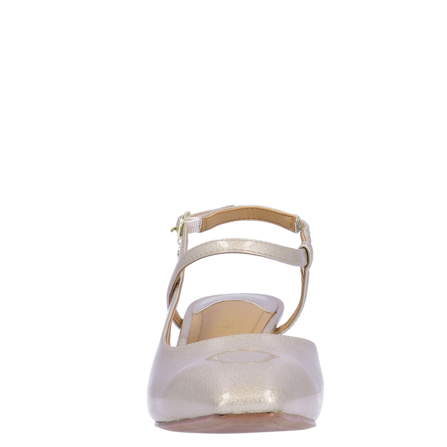 Peltz Shoes Women's J Renee Marett Pump Taupe Patent MARETT-PATPE