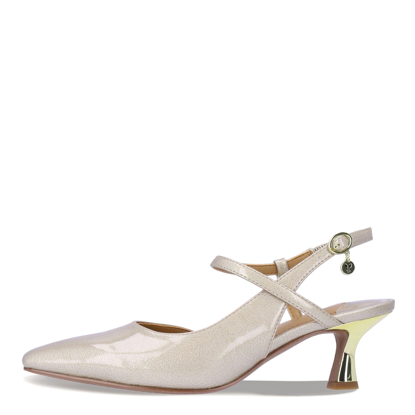 Peltz Shoes Women's J Renee Marett Pump Taupe Patent MARETT-PATPE