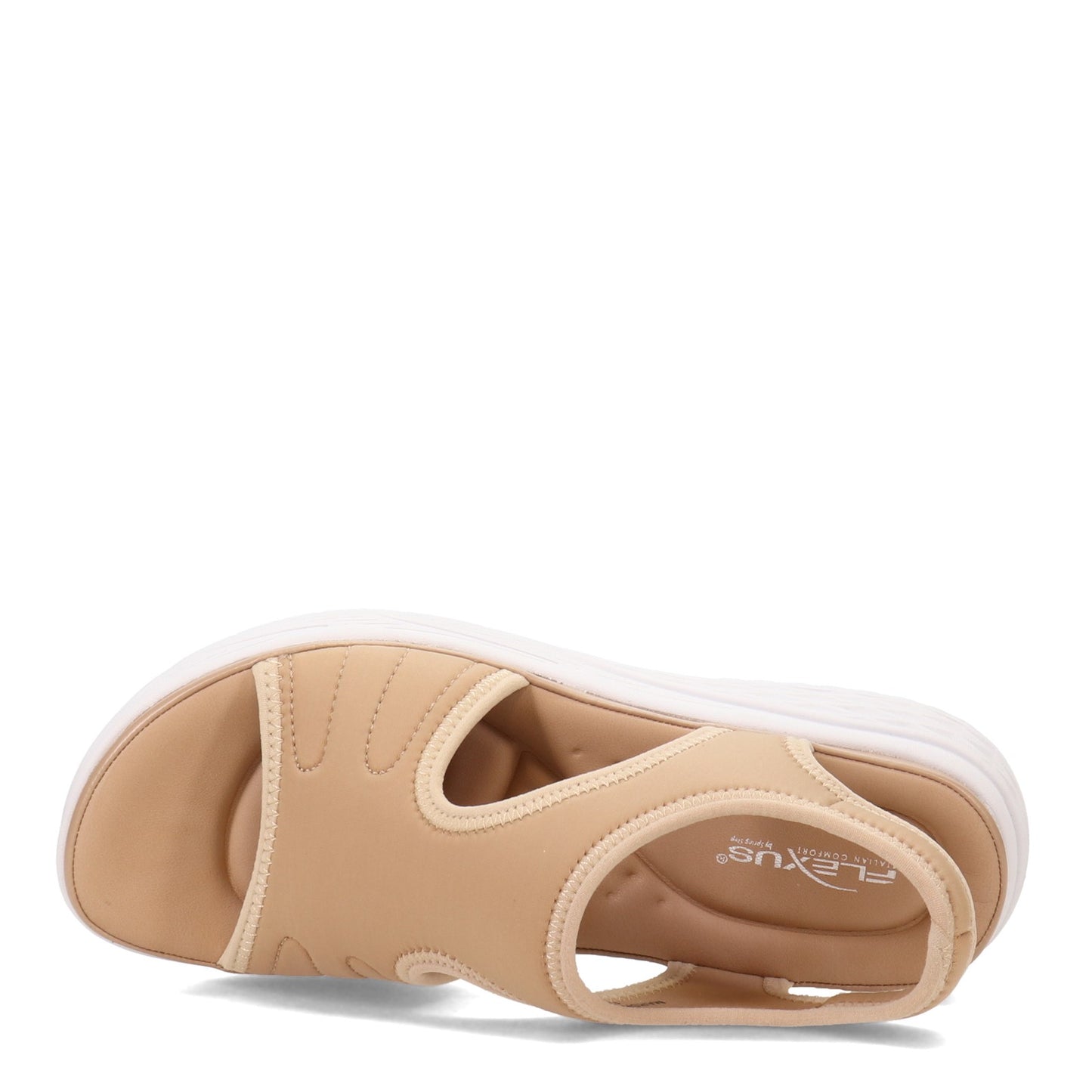 Peltz Shoes Women's Flexus Marshmello Sandal Beige MARSHMELLO-BGE
