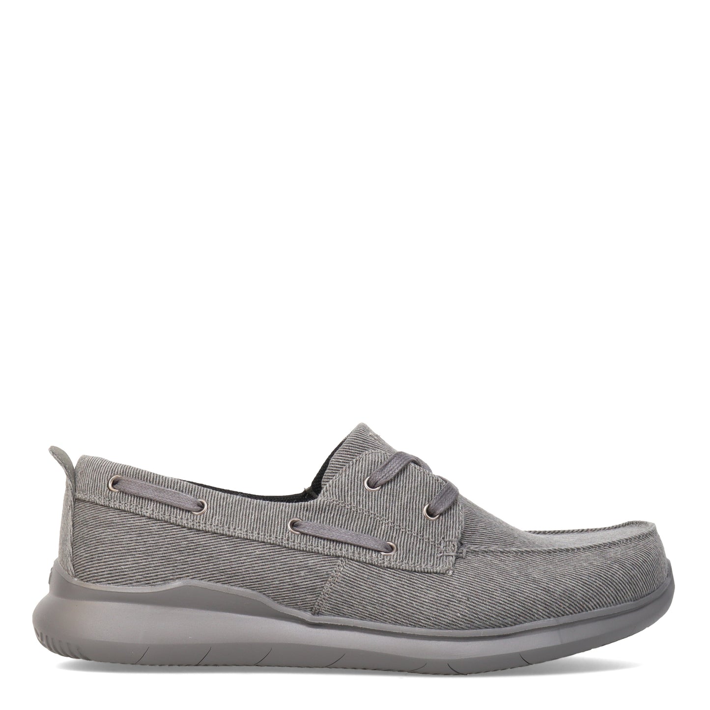 Peltz Shoes Men's Propet Viasol Lace Boat Shoe GRAY MCX042C-GRY