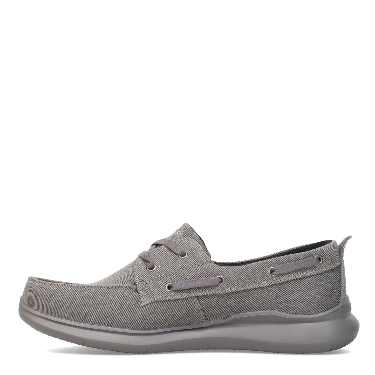 Peltz Shoes Men's Propet Viasol Lace Boat Shoe GRAY MCX042C-GRY