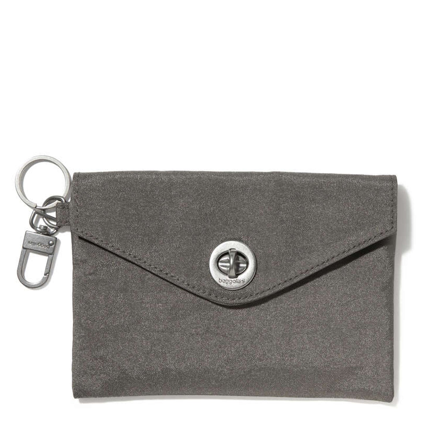 Peltz Shoes Women's Baggallini On The Go Envelope Case Sterling Shimmer MDE744-STERLING