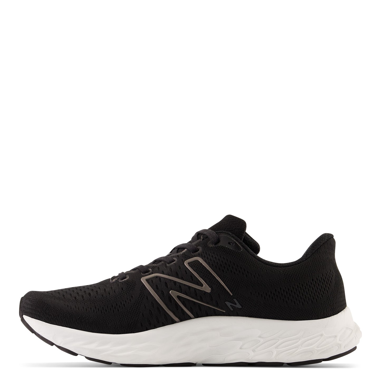 Peltz Shoes Men's New Balance Fresh Foam EVOZ v3 Running Shoe BLACK/SILVER METALLIC MEVOZLK3