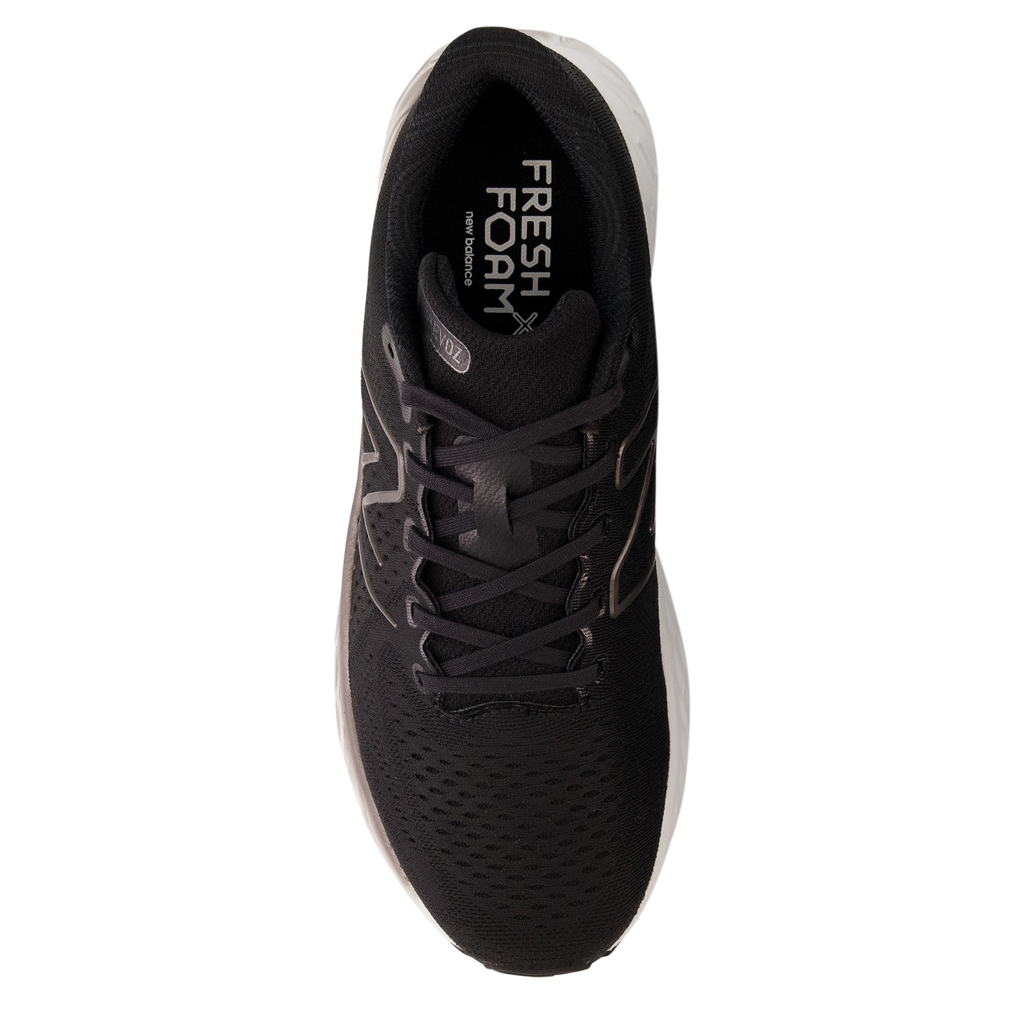 Peltz Shoes Men's New Balance Fresh Foam EVOZ v3 Running Shoe BLACK/SILVER METALLIC MEVOZLK3