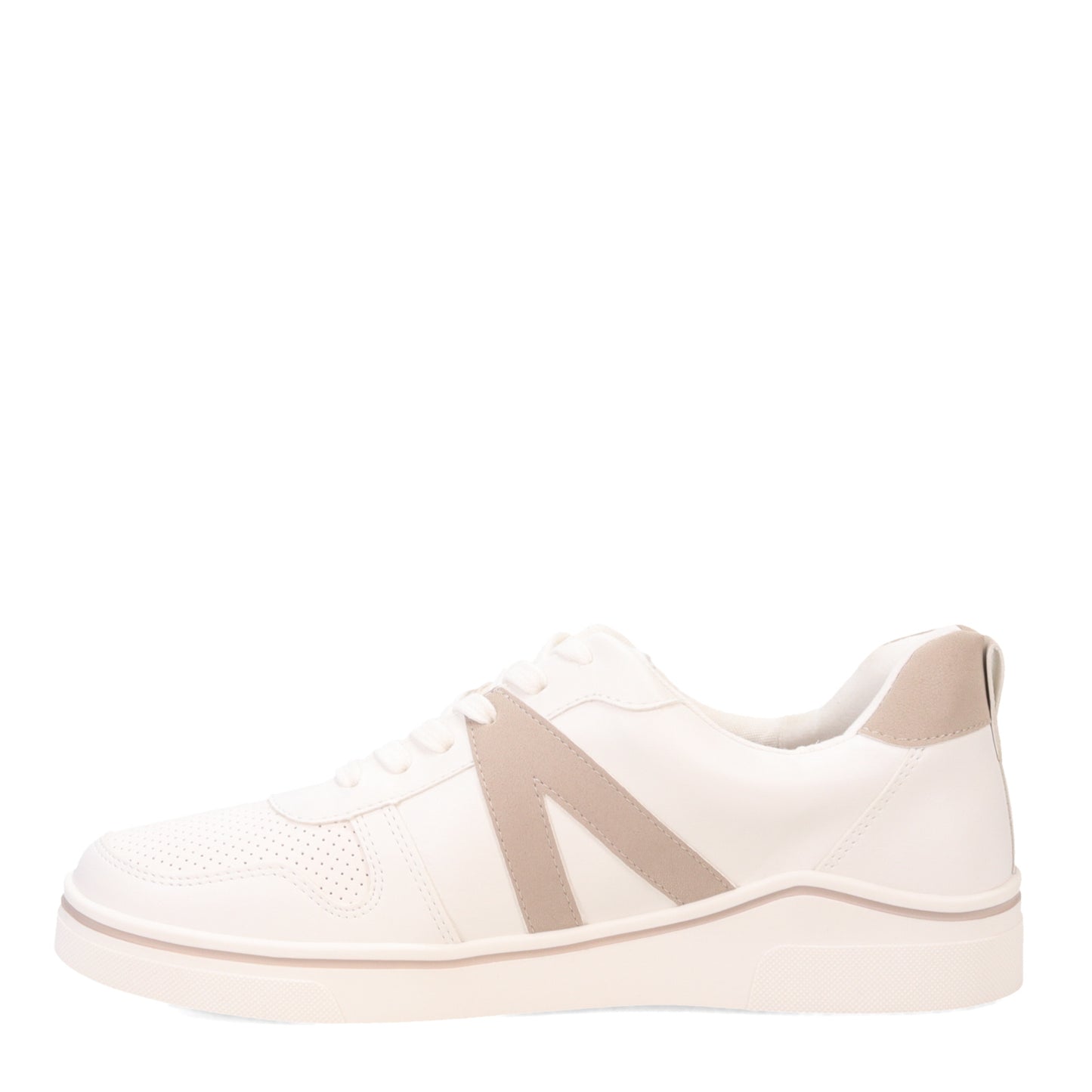 Peltz Shoes Women's MIA Alta Sneaker White/Cement MH-1190-WHITE