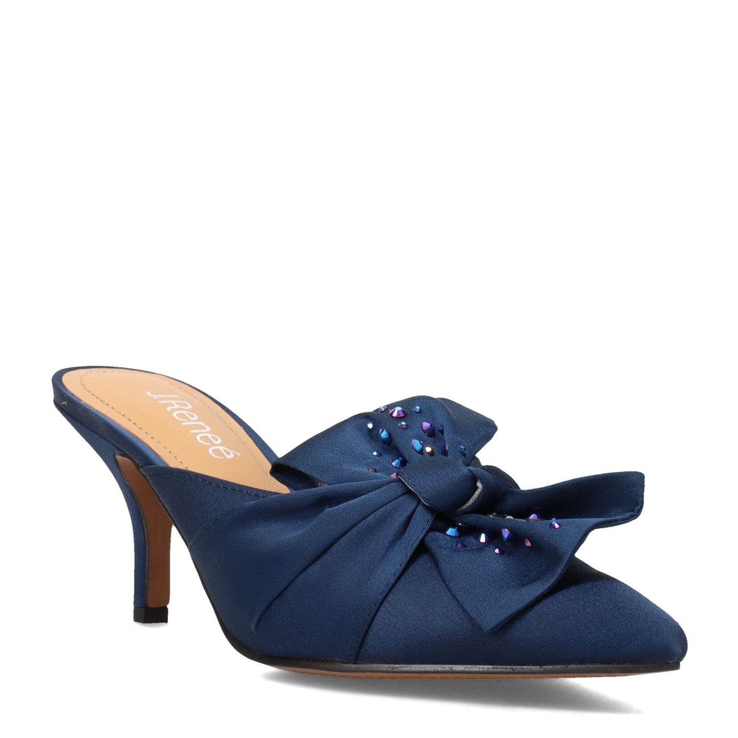 Peltz Shoes Women's J Renee Mianna Slide Navy MIANNA-NAVY