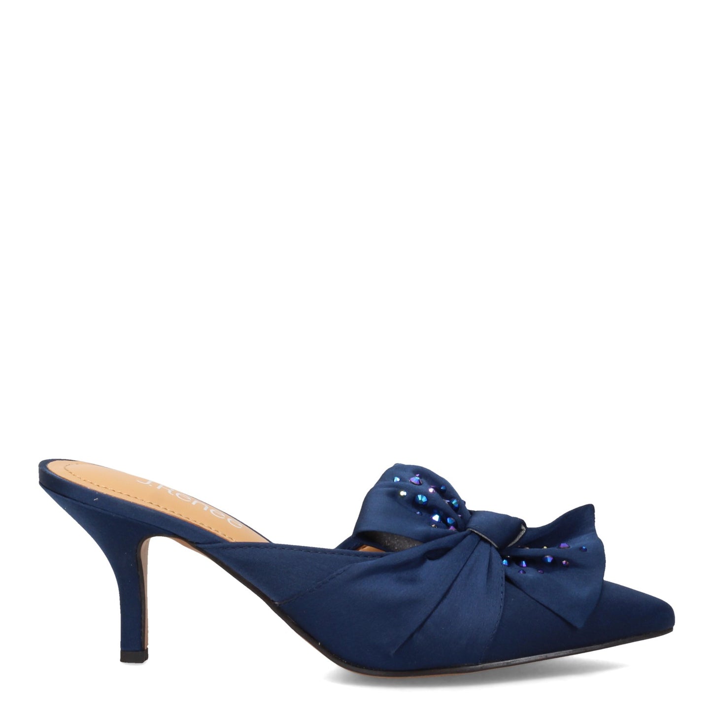 Peltz Shoes Women's J Renee Mianna Slide Navy MIANNA-NAVY