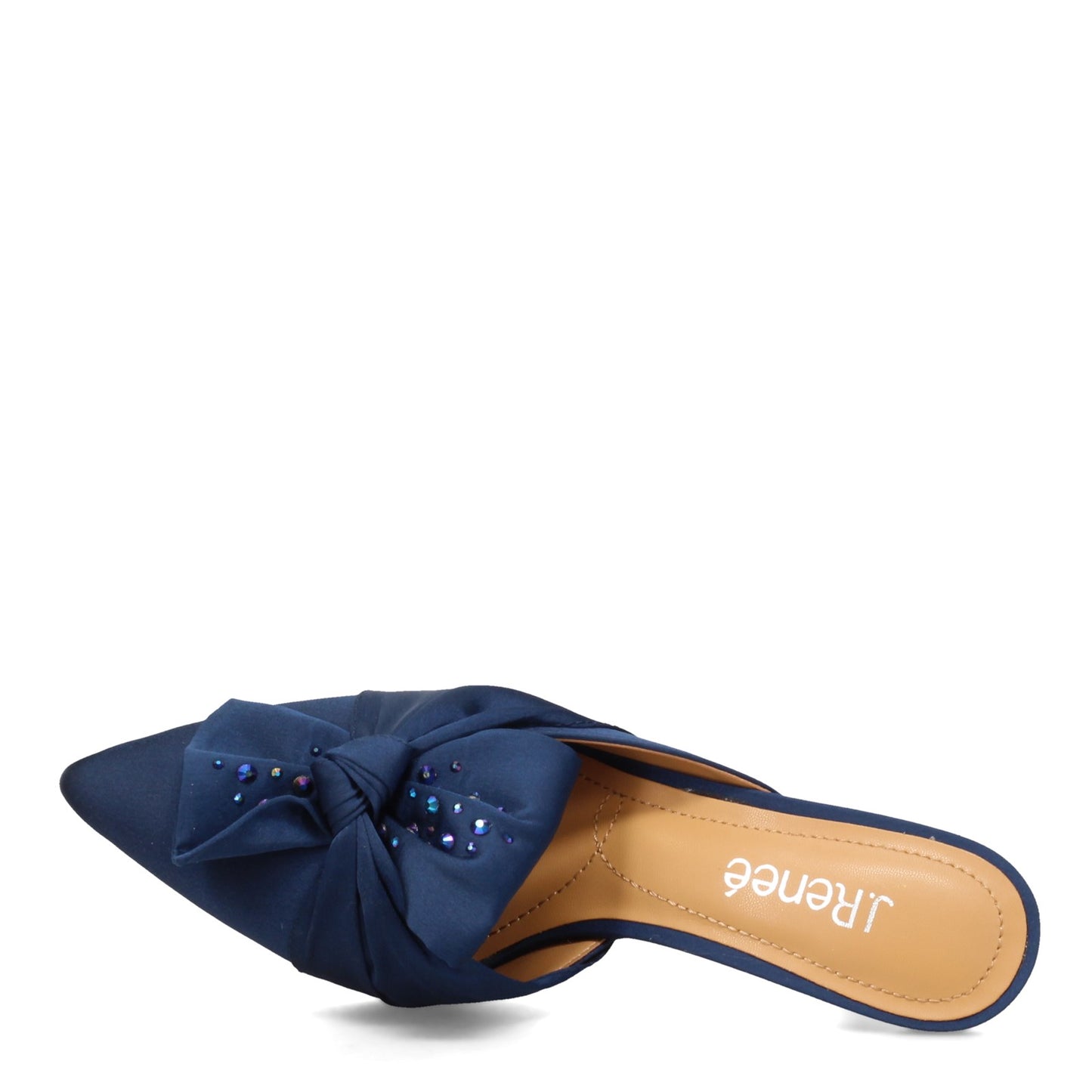 Peltz Shoes Women's J Renee Mianna Slide Navy MIANNA-NAVY
