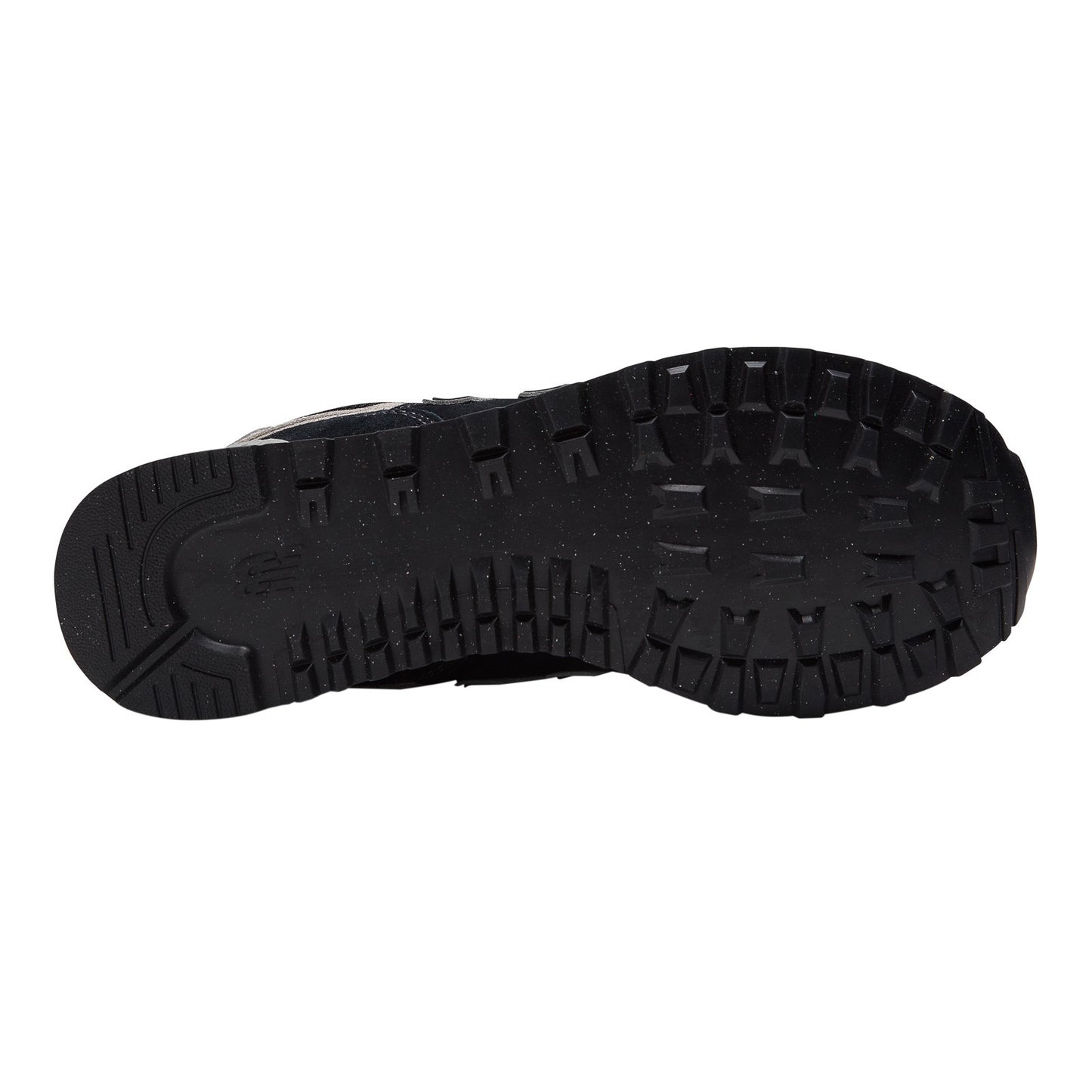Peltz Shoes Men's New Balance 574v3 Sneaker BLACK / WHITE ML574EVB