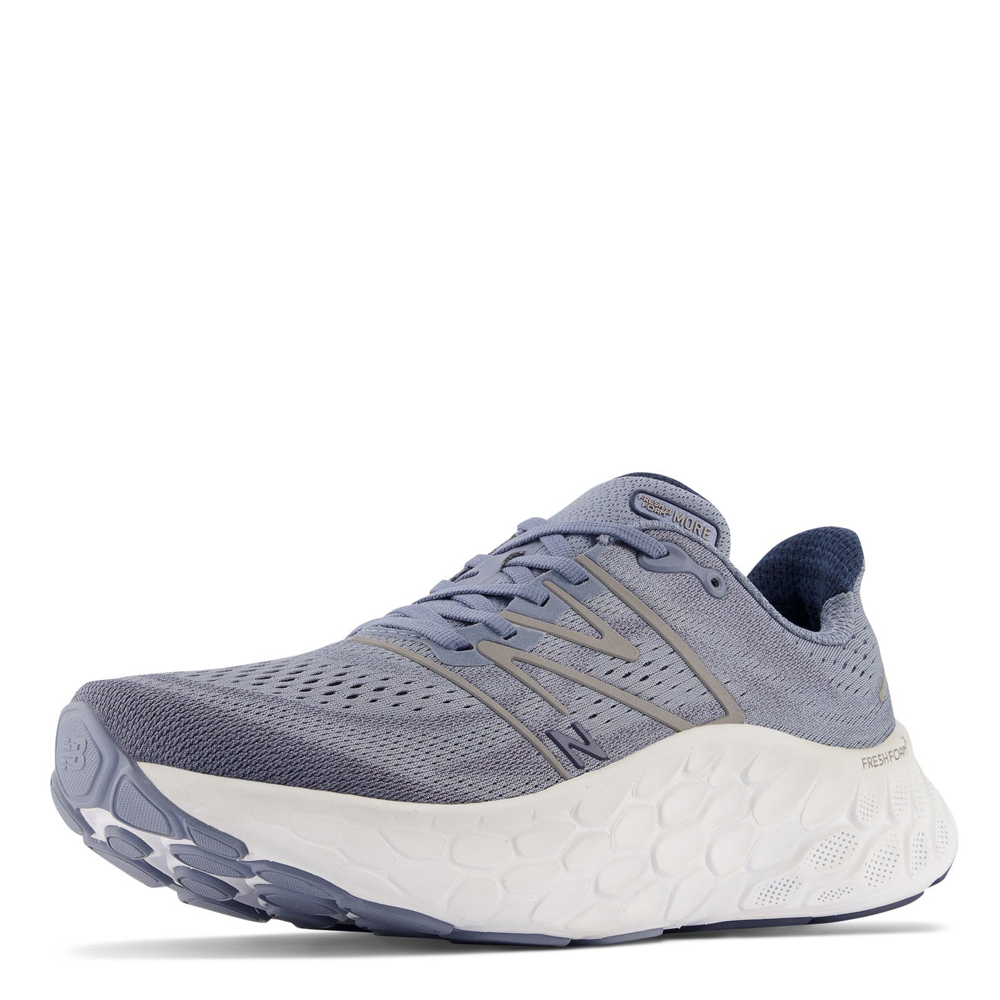 Peltz Shoes Men's New Balance Fresh Foam More v4 Running Shoe GRAY MMORAG4