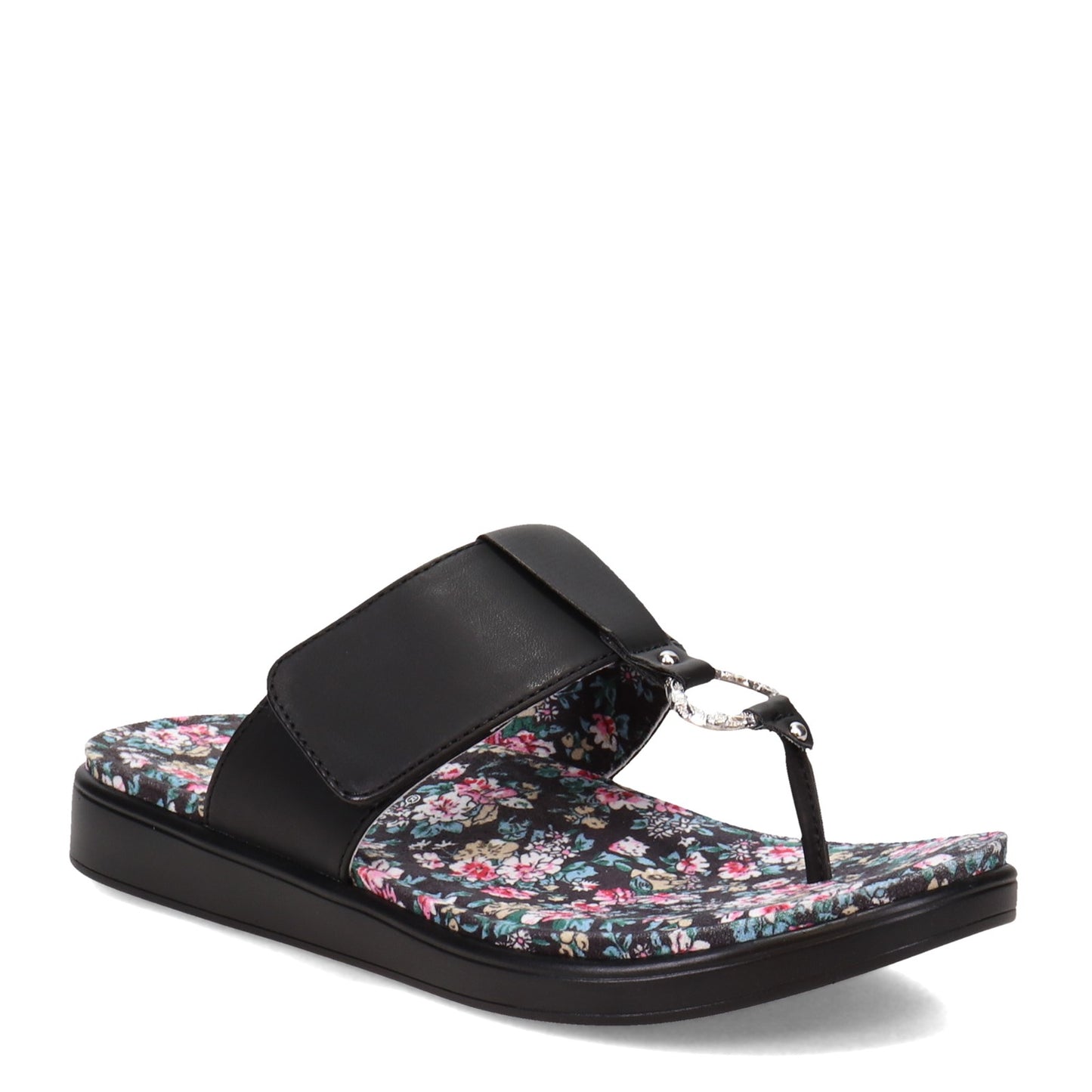Peltz Shoes Women's Alegria Moxi Sandal Black MOX-7541
