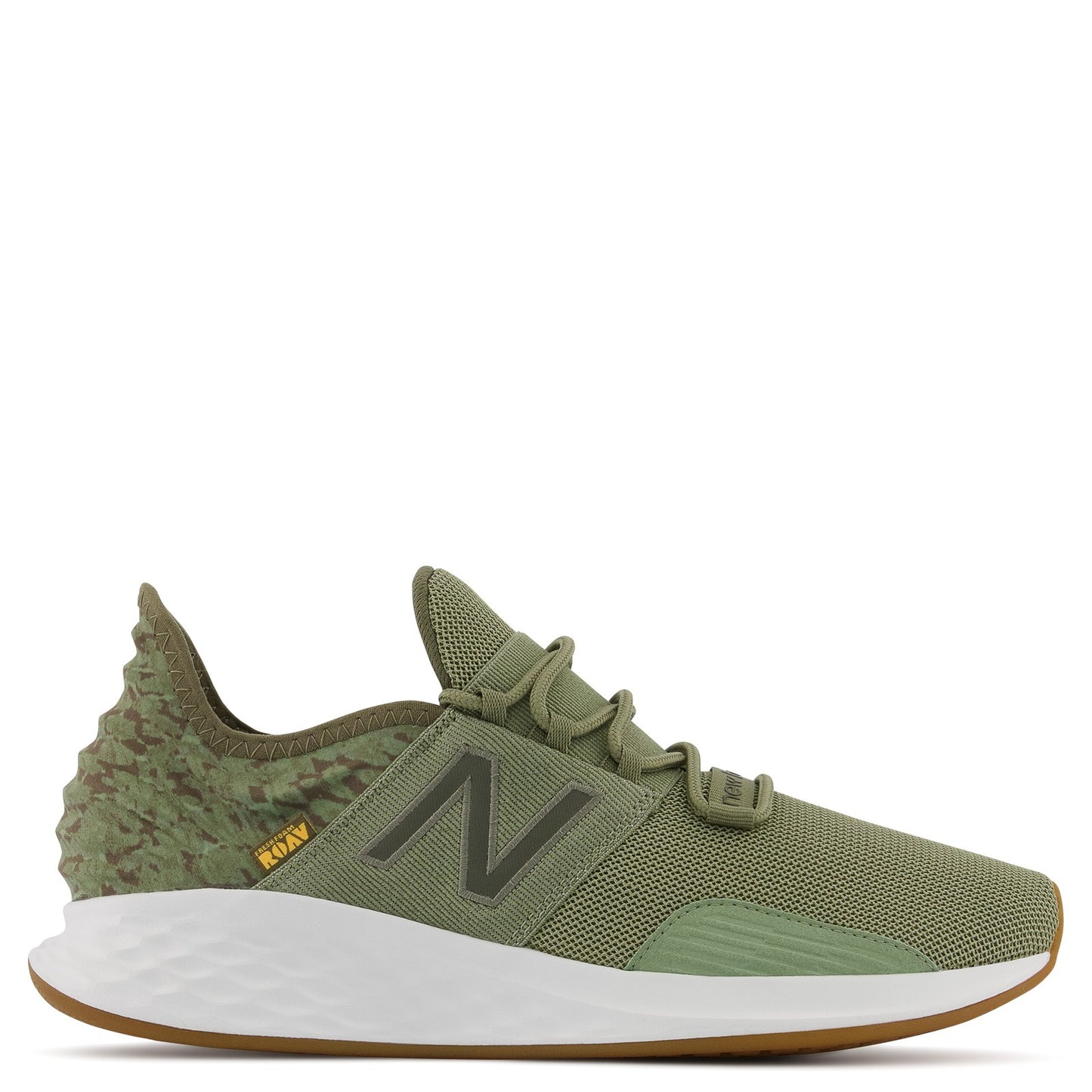 Peltz Shoes Men's New Balance Fresh Foam Roav v1 Running Shoe OLIVE MROAVPO1