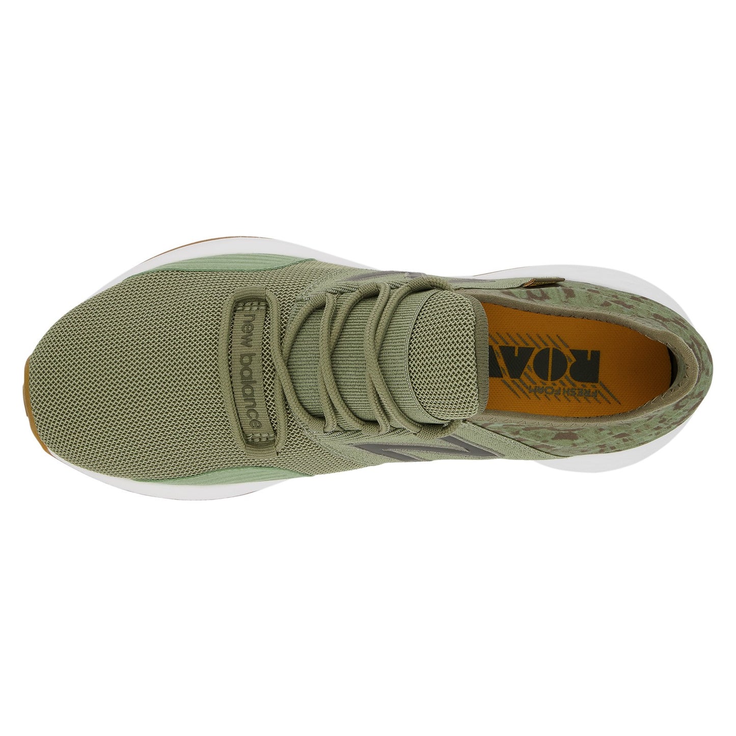 Peltz Shoes Men's New Balance Fresh Foam Roav v1 Running Shoe OLIVE MROAVPO1