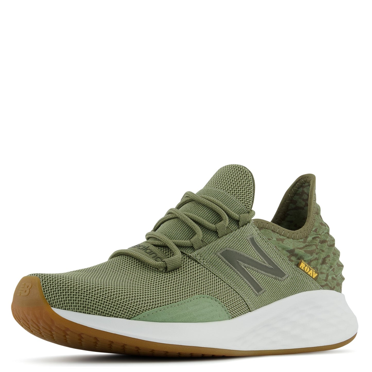 Peltz Shoes Men's New Balance Fresh Foam Roav v1 Running Shoe OLIVE MROAVPO1