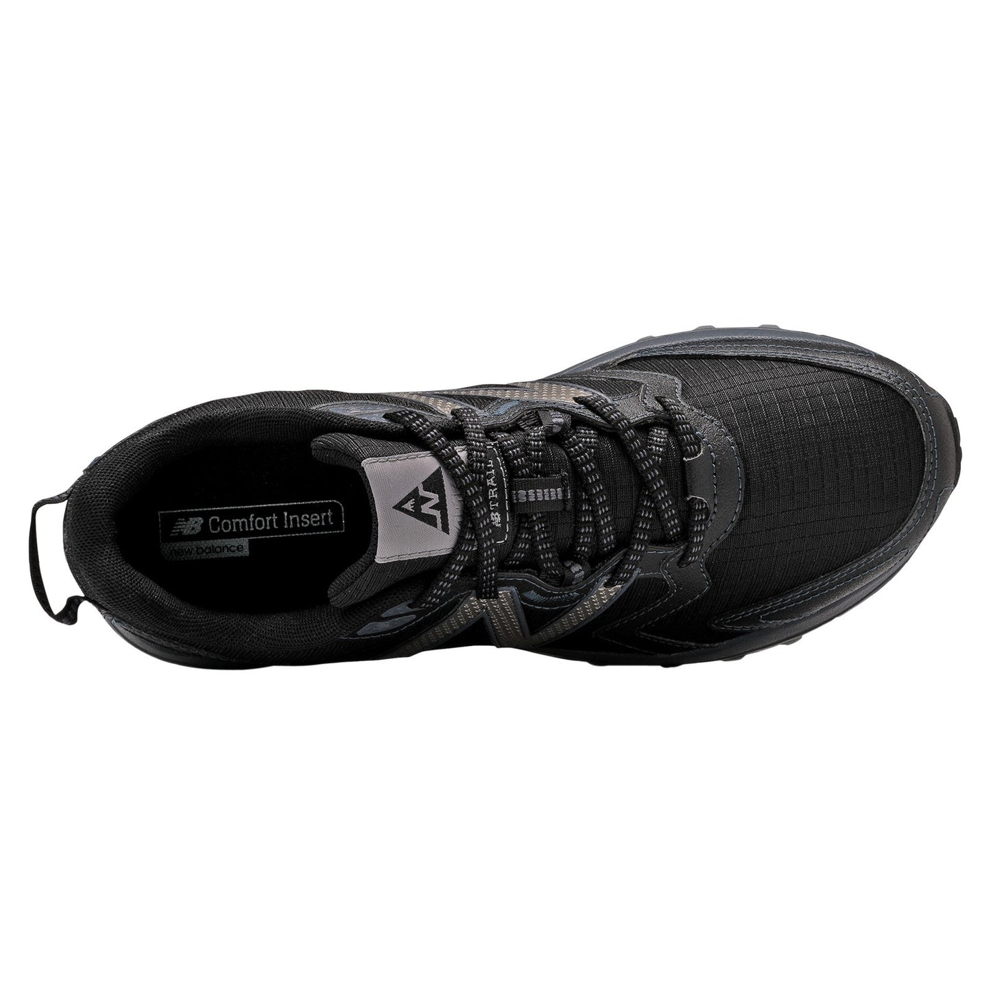 Peltz Shoes Men's New Balance MT410V7 Trail Running Shoe BLACK MT410TB7