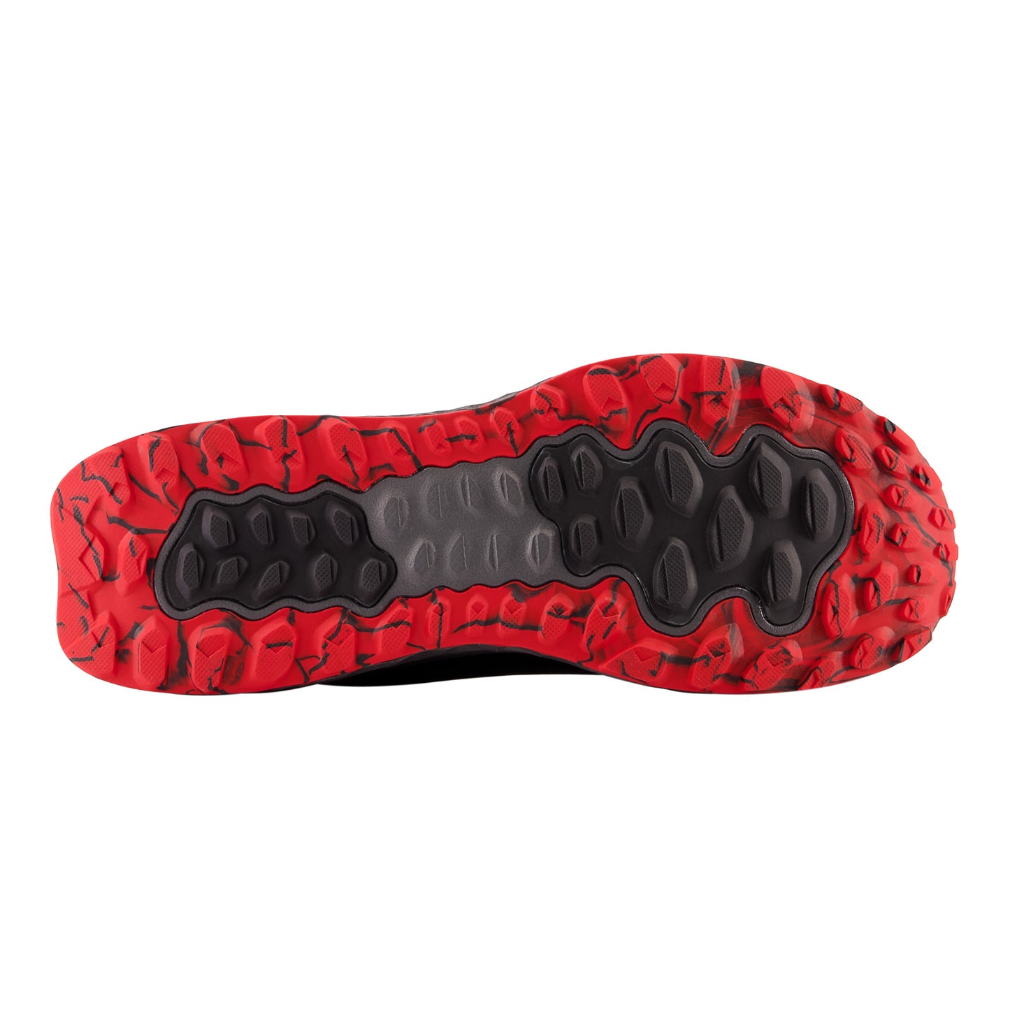 Peltz Shoes Men's New Balance Fresh Foam Garoe Trail Running Shoe BLACK/RED MTGAROLB