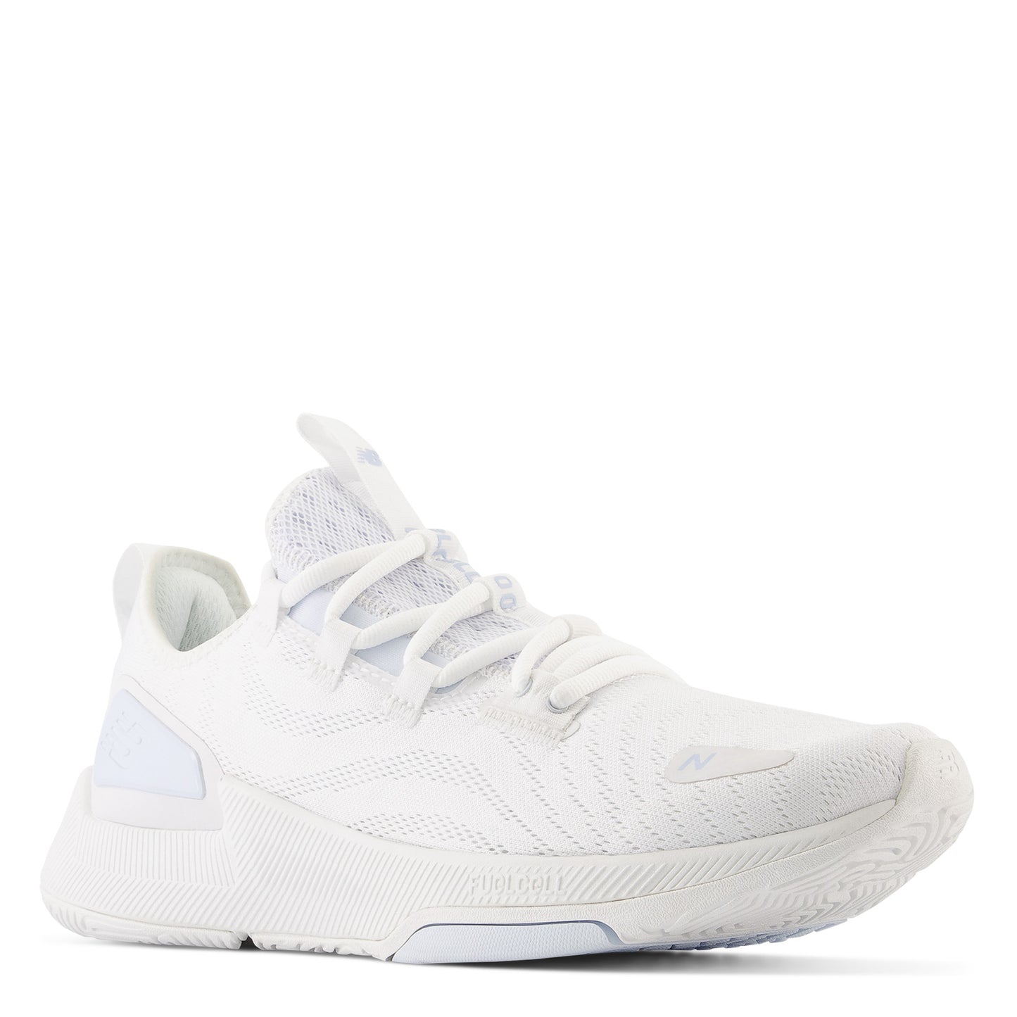 Peltz Shoes Men's New Balance FuelCell Trainer v2 Sneaker WHITE/ICE MXM100W2