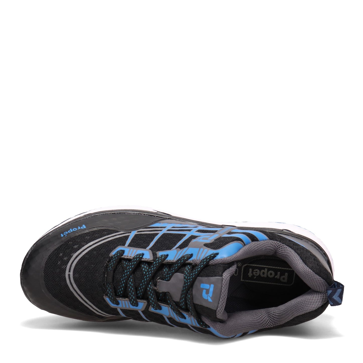 Peltz Shoes Men's Propet Ultra Lace Walking Shoe BLACK / BLUE MAA202M-BLB