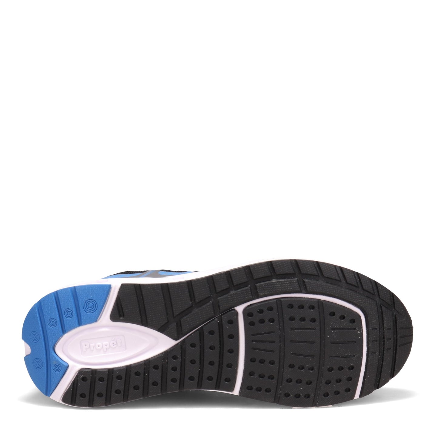 Peltz Shoes Men's Propet Ultra Lace Walking Shoe BLACK / BLUE MAA202M-BLB