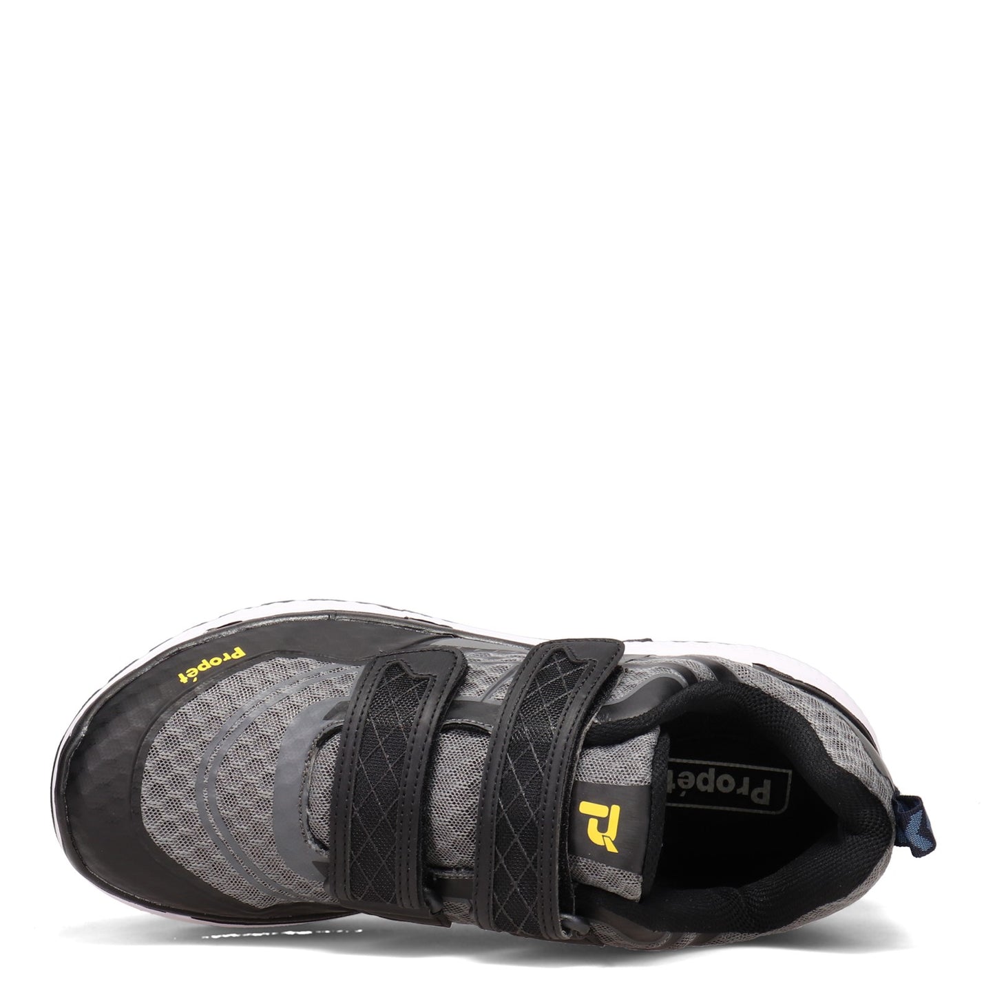 Peltz Shoes Men's Propet Ultra Strap Walking Shoe GREY BLACK MAA203M-GYB