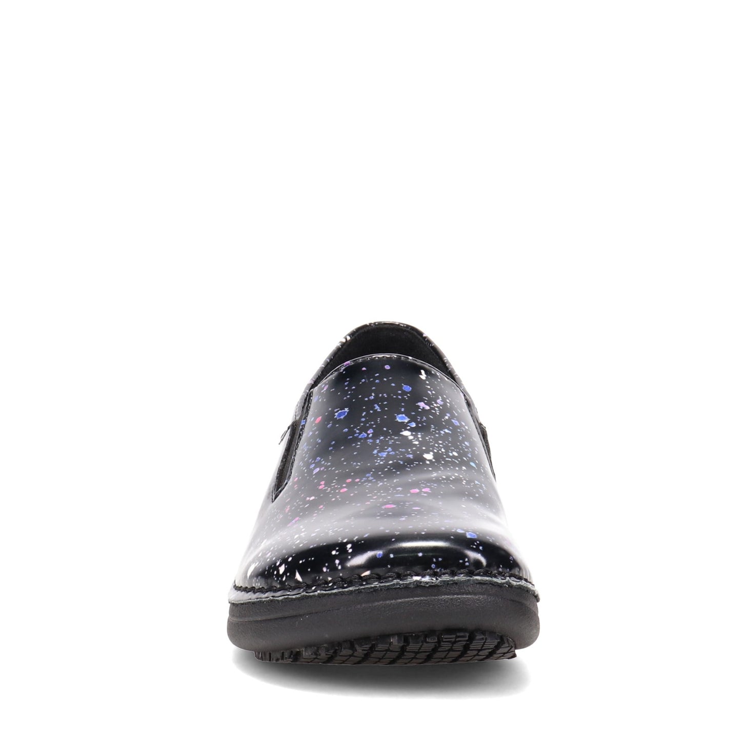 Peltz Shoes Women's Spring Step Manila Clog Black Multi MANILA-GALTIC