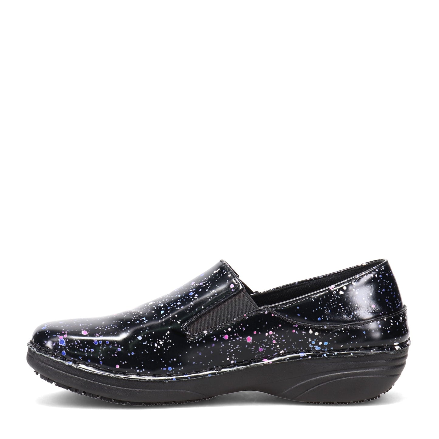 Peltz Shoes Women's Spring Step Manila Clog Black Multi MANILA-GALTIC