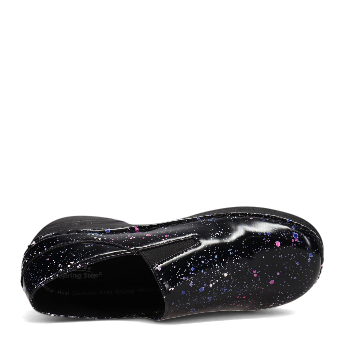 Peltz Shoes Women's Spring Step Manila Clog Black Multi MANILA-GALTIC