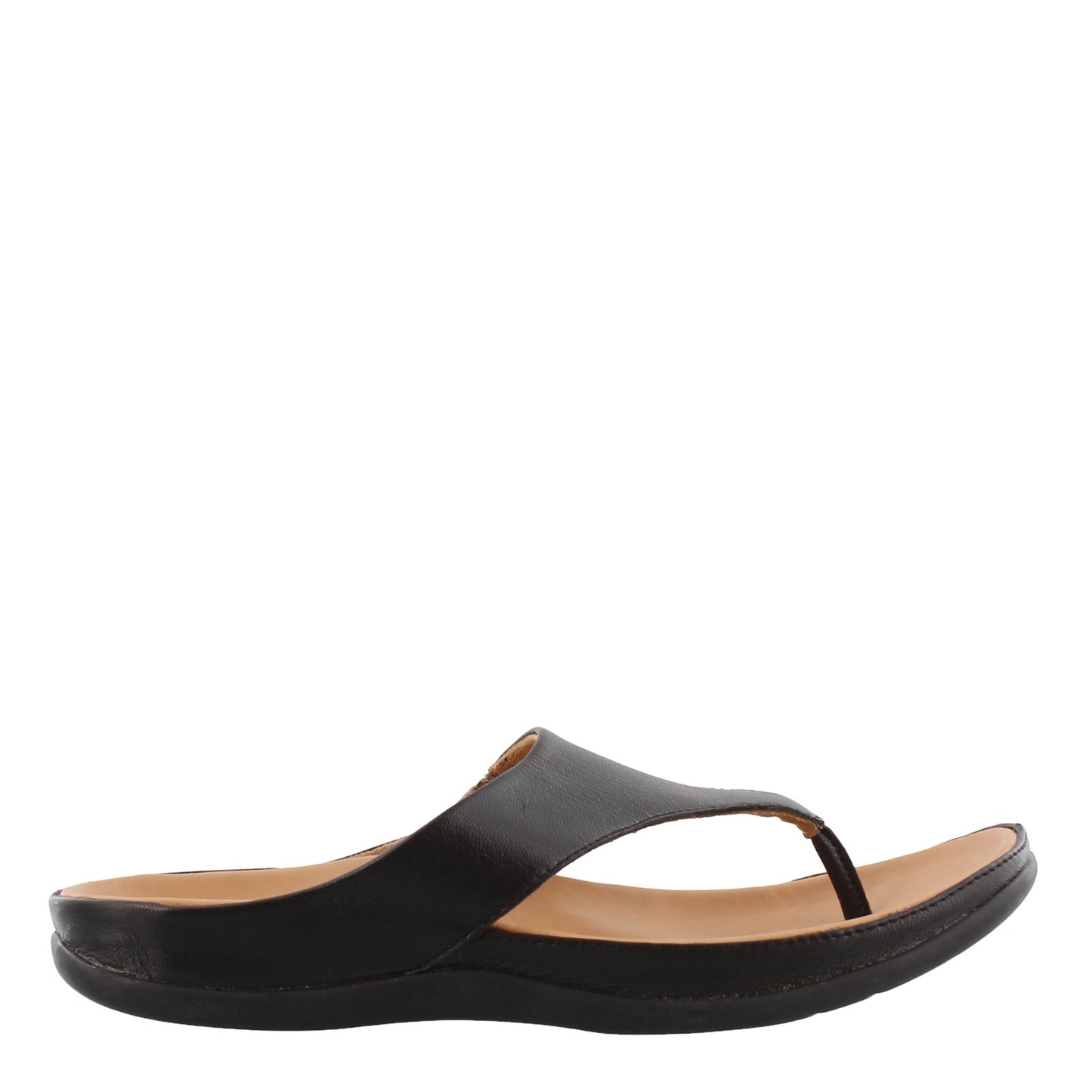 Peltz Shoes Women's Strive Maui Thong Sandal BLACK MAUI-BLACK