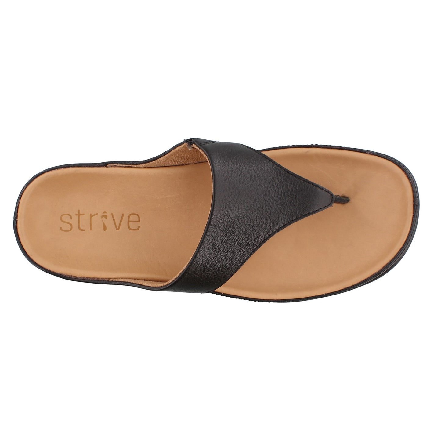 Peltz Shoes Women's Strive Maui Thong Sandal BLACK MAUI-BLACK