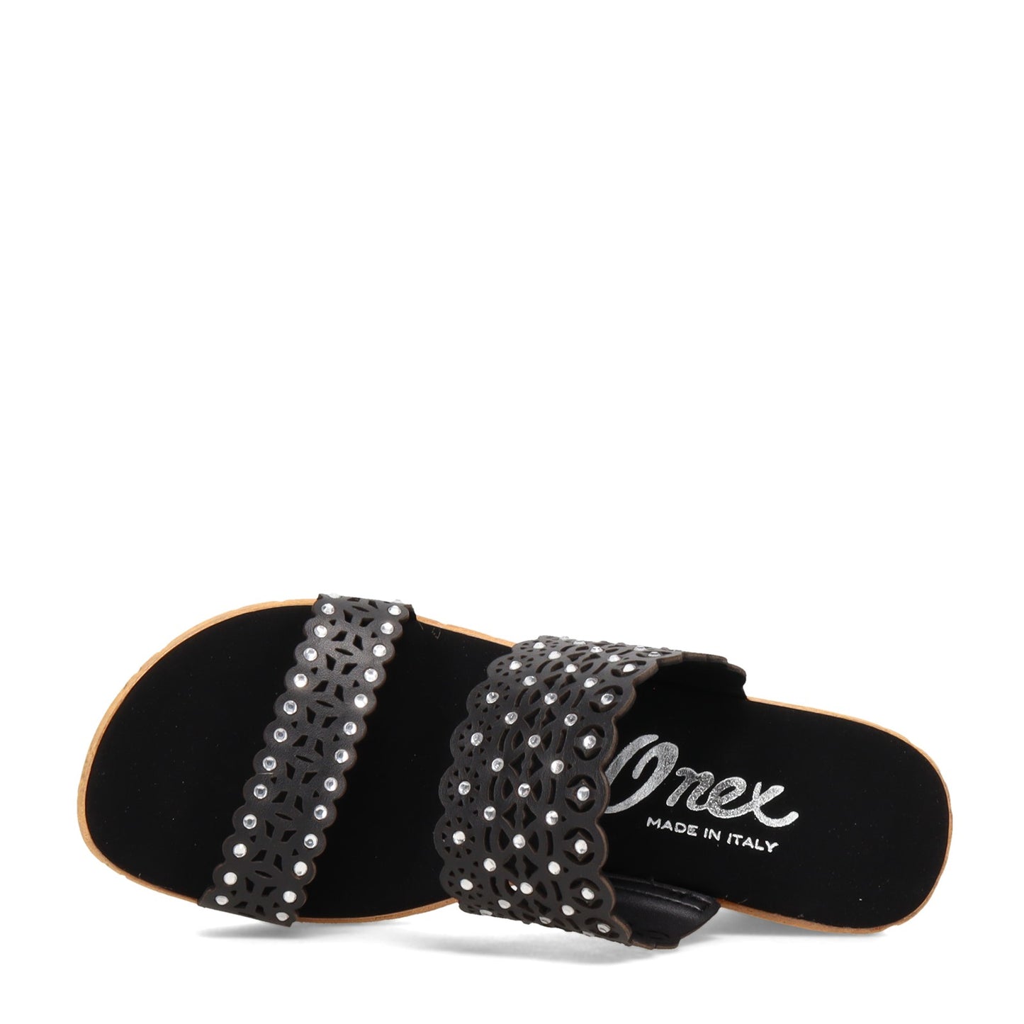 Peltz Shoes Women's Onex Monette Sandal BLACK MONETTE-BLACK
