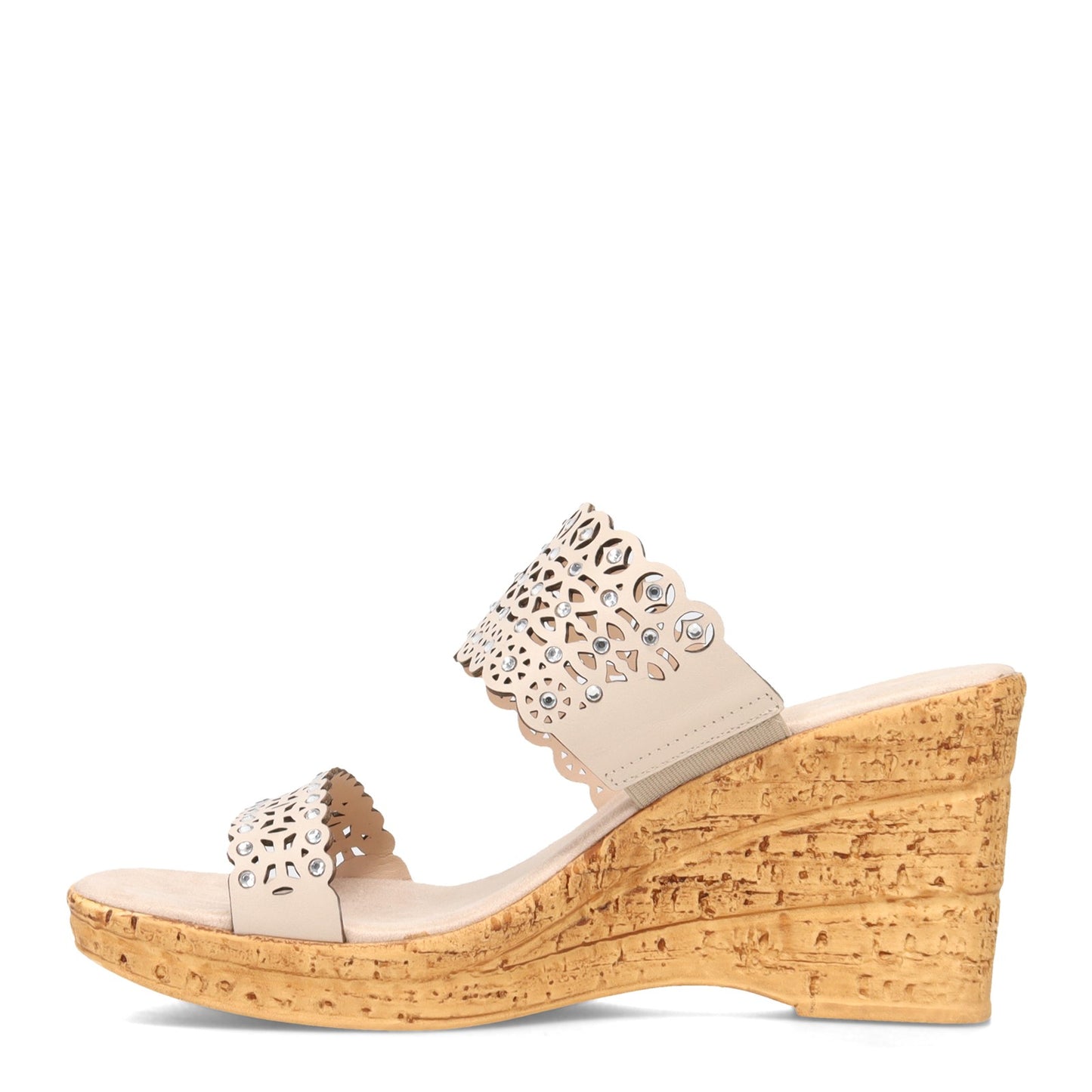 Peltz Shoes Women's Onex Monette Sandal BONE MONETTE-BONE