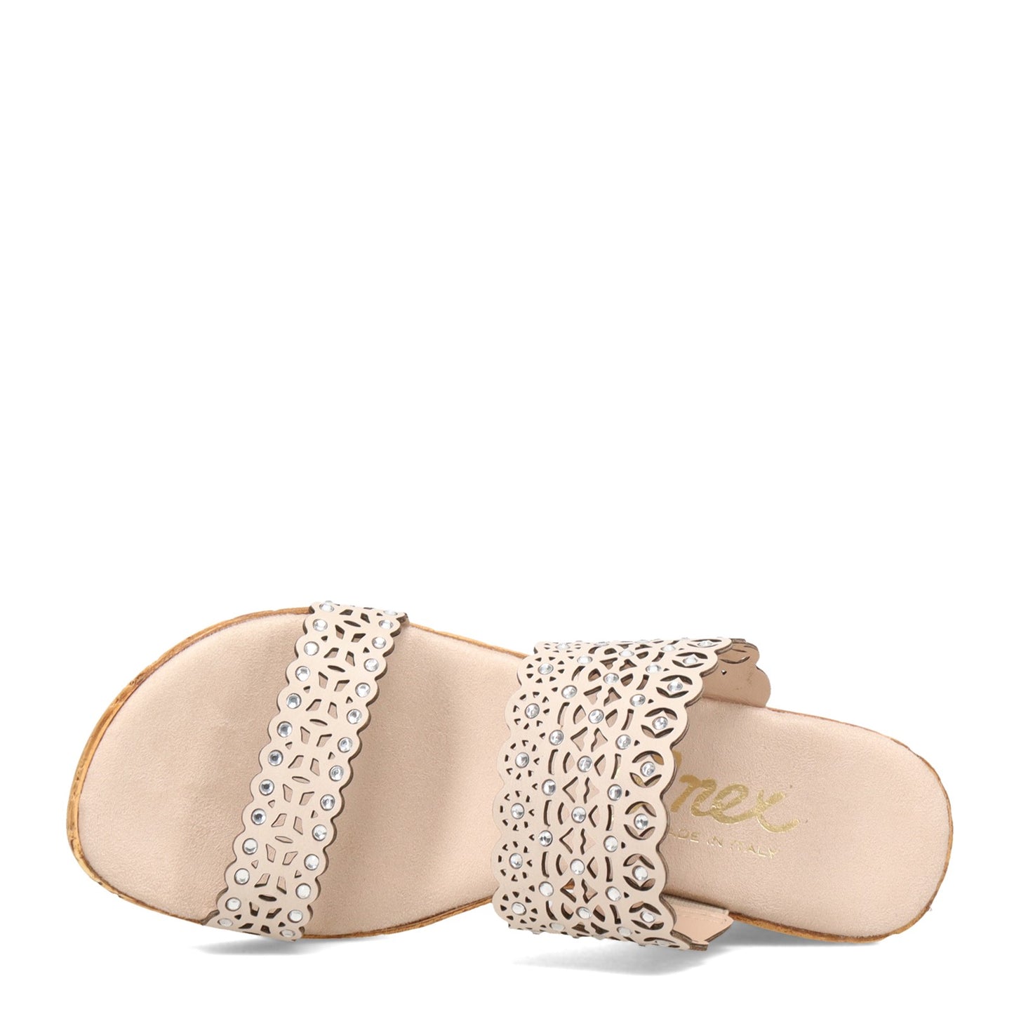 Peltz Shoes Women's Onex Monette Sandal BONE MONETTE-BONE