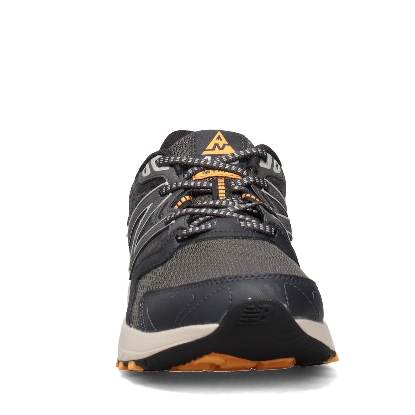 Peltz Shoes Men's New Balance MT410V7 Trail Running Shoe GREY YELLOW MT410LG7