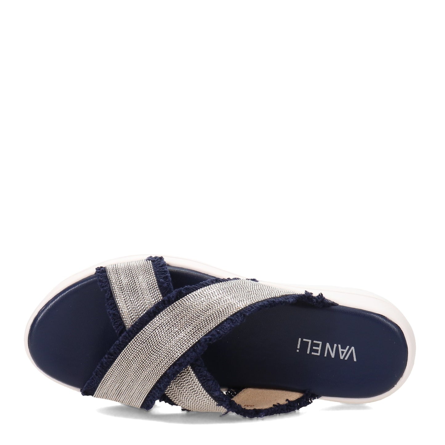 Peltz Shoes Women's Vaneli Nessie Sandal DENIM NESSIE-DENIM