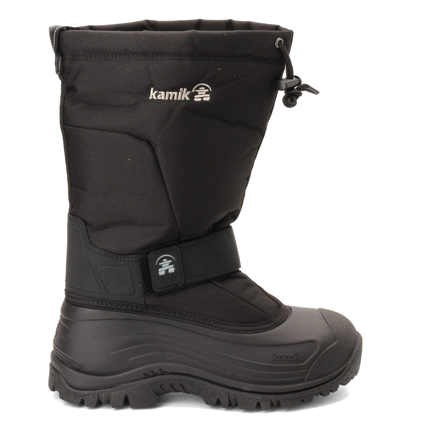 Peltz Shoes Men's Kamik Greenbay 4 Snow Boot - Wide Width BLACK NK0200-BLK